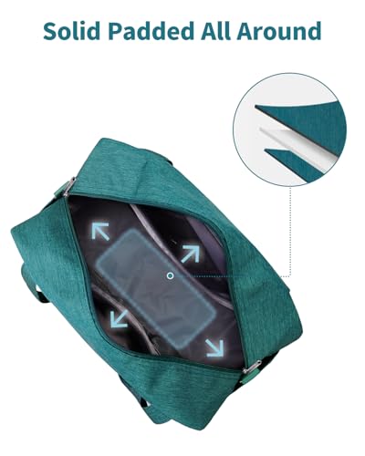 Narwey Carry on Duffle Bag Underseat for Airplane, Weekender Duffel Bag - color: Teal, size: Large without laptop compartment