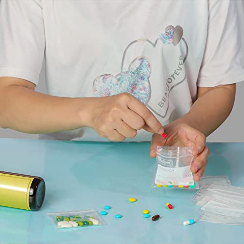 Serfeymi Pill Bags for Travel Pill Pouch Organizer Pack of 120, 3 x 2.75 in - size: Pack of 120