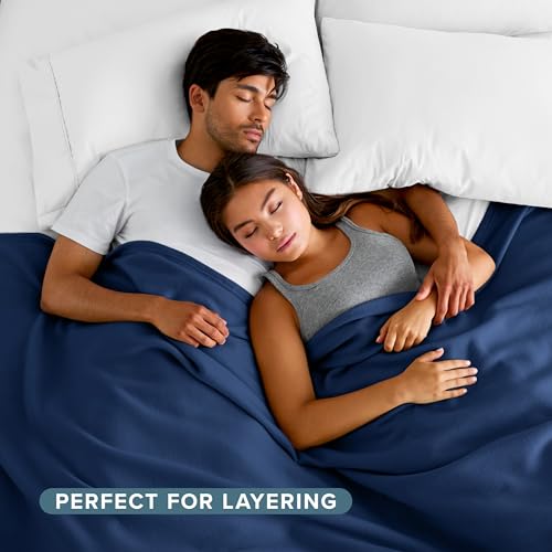 Bare Home Polar Fleece Blanket (Full/Queen, Dark Blue) - color: 07 - Dark Blue, size: Full/Queen