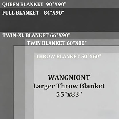Soft Pure Wool Throw Blanket, Lightweight Warmth, 55"x83" - color: Wood Gray, size: Standard (1.5 lbs)