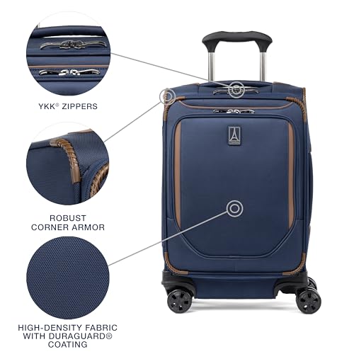 Travelpro Crew Classic Softside Carry-On Luggage, Blue, 20-Inch - color: Patriot Blue