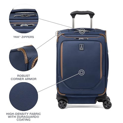 Travelpro Crew Classic Softside Carry-On Luggage, Blue, 20-Inch - color: Patriot Blue