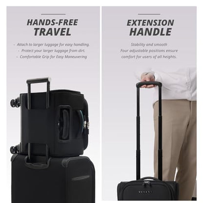 Verage Underseat Carry On Luggage with Wheels,14.5-Inch,Black - color: Black, size: 14.5-Inch Plus Underseat