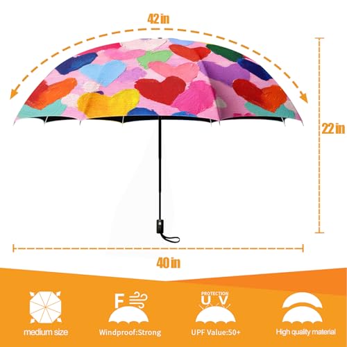 Folding Umbrella, Automatic Small Compact, Sun & Rain - color: MT81