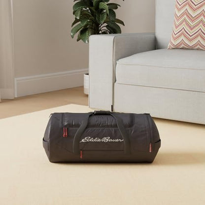 Eddie Bauer Stowaway Packable Duffel Bag, 45L, Dark Smoke - color: Dark Smoke