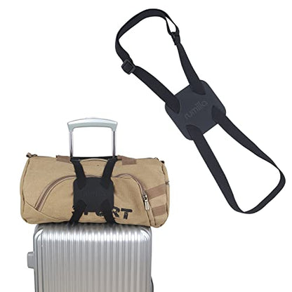 Luggage Straps Bag Bungee， Luggage Straps Suitcase Adjustable Belt，Add a Bag Easy to Travel Suitcase Elastic Strap Belt – (Black) - color: Black-2