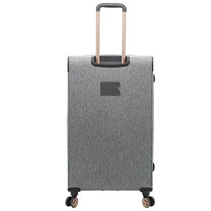 kensie Hudson Softside 3-Piece Spinner Luggage Set, Heather Gray - color: Heather Gray