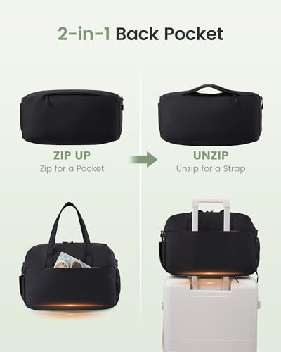 LOVEVOOK Small Gym Bag for Women with Tumbler Holder & Shoe Compartment - color: Blue, size: Small-17"
