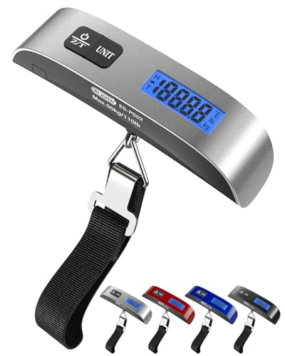Luggage Scale Dr.meter Travel Essentials Luggage Weight Scale Backlight LCD - color: 1 * Silver