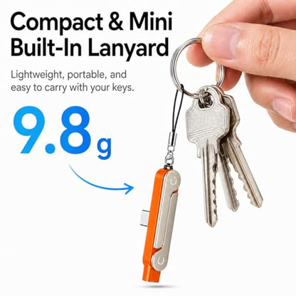 240W USB C to USB C Invisible Charging Cable with Foldable Stand - color: Orange,3Pcs