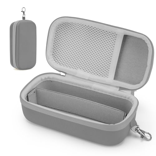 Double Eyeglasses Case, Hard Shell Glasses Case for Men Women - color: Grey