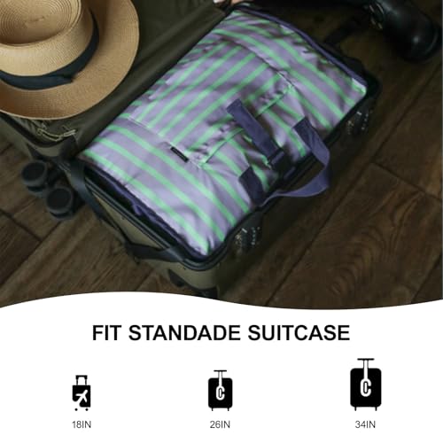 4-in-1 Hanging Travel Suitcase Organizers for Travel Accessories Essentials - color: Light Blue Green