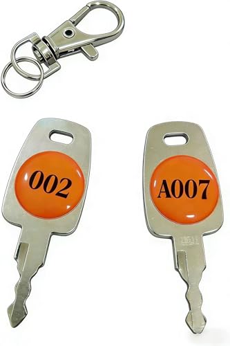 002 007 Luggage Replacement Keys - Universal Fit for Suitcase, Bag & Travel Combination Locks - size: 002＋007