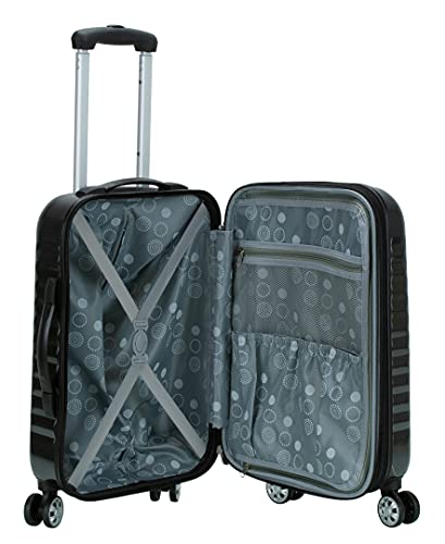 Rockland Melbourne Hardside Expandable Spinner Wheel Luggage, Carry-On 20", Carbon - color: Carbon, size: Carry-On 20"