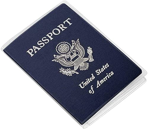 5Pcs Waterproof Clear PVC Passport Cover Holder Case Card Protector - color: Clear x 5