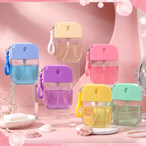 Rtteri 50 Pack Empty Hand Sanitizer Spray Bottles Bulk 1.2 fl oz, Pastel - color: Pastel
