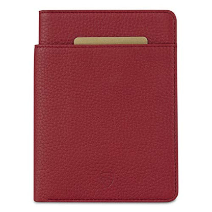 Vaultskin KENSINGTON Passport Holder for Travel, RFID Wallet (Red) - color: Matt Red