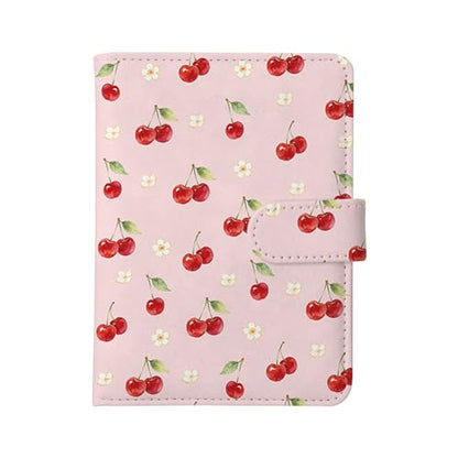 Cherry Passport Holder for Travel Essentials, RFID Blocking Wallet Case - color: Cherry