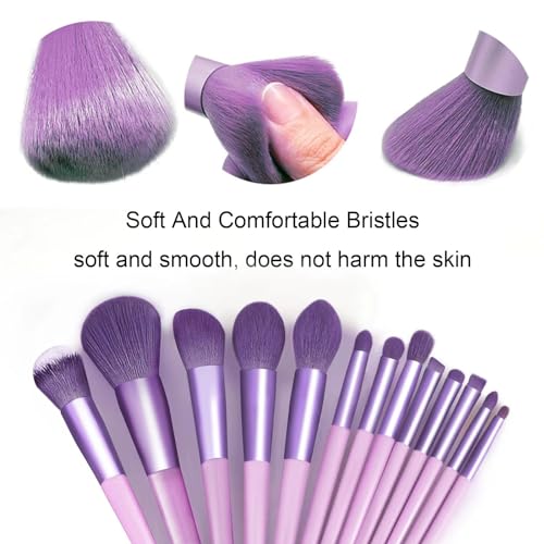 Koccido Makeup Brushes 22 Pcs Makeup Kit,Foundation Brush Eyeshadow Brush Make up Brushes Set (Purple, 22 Piece Set) - color: Purple, size: 22 Piece Set