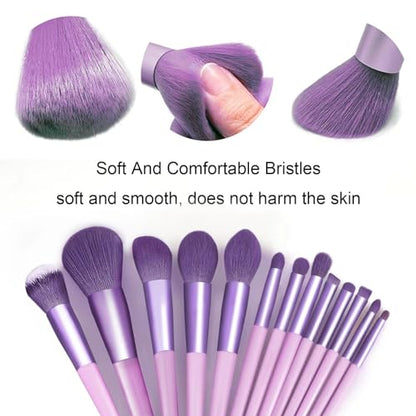 Koccido Makeup Brushes 22 Pcs Makeup Kit,Foundation Brush Eyeshadow Brush Make up Brushes Set (Purple, 22 Piece Set) - color: Purple, size: 22 Piece Set