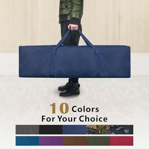 TOPDesign 1-Pack Long Storage Duffle Bag – 46" x 12.5" x 12.5", 30Gal - color: Camouflage Blue, size: 46 x 12.5 x 12.5 Inches - 30Gal