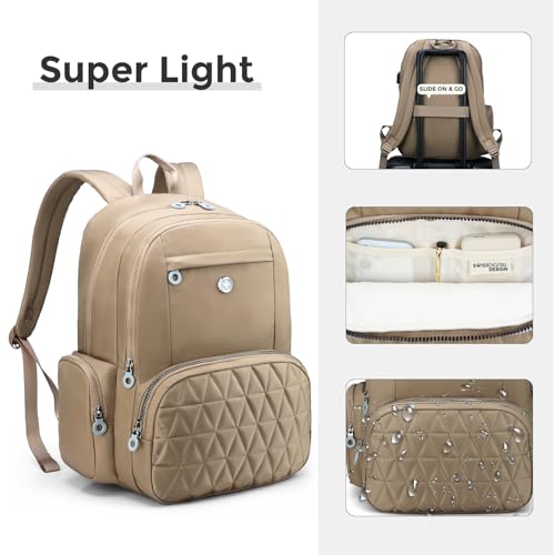 Swissdigital Design Backpack for Women Fits 15.6-Inch Laptop SD1711-75 - color: Khaki