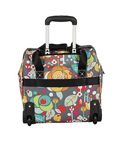 Lily Bloom Design Pattern Carry on Bag Wheeled Cabin Tote (Bliss) - color: Bliss