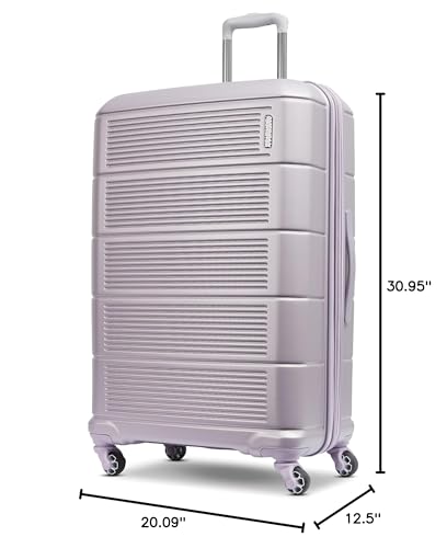 American Tourister Stratum 2.0 Expandable Hardside Luggage with Spinner Wheels, 28" SPINNER, Purple Haze - color: Purple Haze, size: 28-Inch Checked-Large