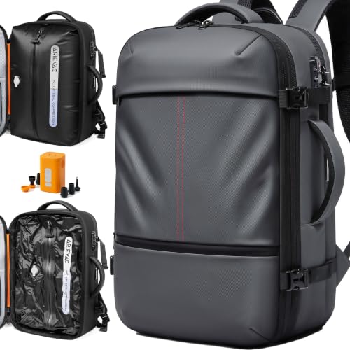 IKYWT 80L Vacuum Seal Travel Backpack with Compression System - color: Gray