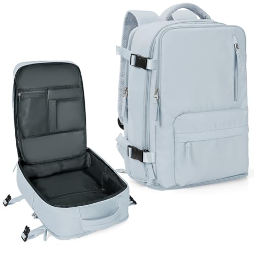 coowoz Carry On Backpack Women Men Travel Backpack Airline Approved Laptop Backpack Sport Rucksack - color: A-blue