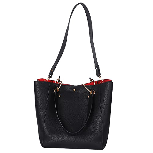 sqlp Large Work Tote Bag for Women Handbags Big Bucket Purses - color: Hot Pink
