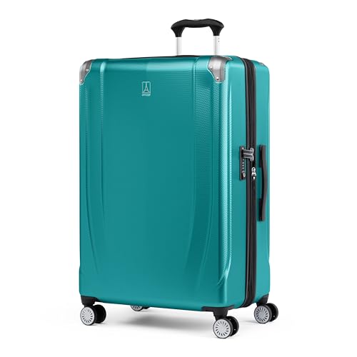 Travelpro Pathways 3 Hardside Checked Luggage Suitcase, Teal, 28-Inch - color: Kayak Teal, size: Checked Large 28 Inch