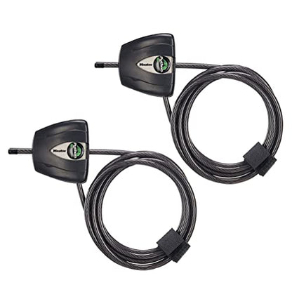 Master Lock Black Python Steel Cable Lock with Keys, Heavy Duty Anti-Theft Trail Camera and Kayak Locking Cable, 8417T, Pack of 16 - size: 32 Pack
