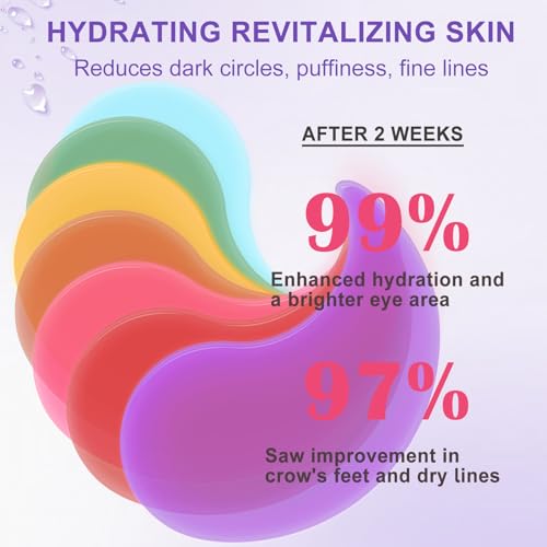 30 Pairs Eye Mask with Retinol, Collagen Eye Patch for Dark Circles and Puffiness, Reduce Wrinkles, Eye Bags and Fine Lines, for Women and Man - color: Deep Purple