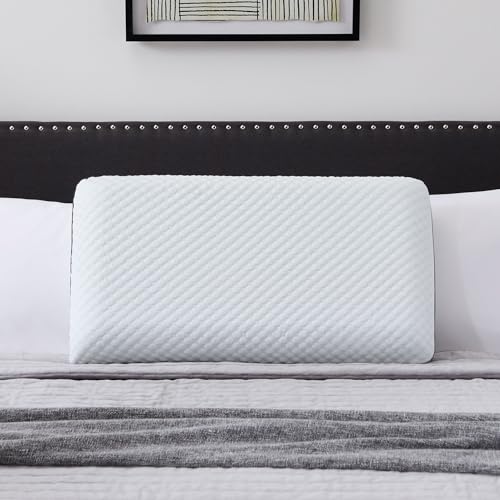 Weekender Cooling Gel Memory Foam Pillow for Sleeping – Standard Size, Ventilated Cooling Pillow for Side & Back Sleepers, Neck & Shoulder Support, Medium Firm, Washable Cover - size: Standard, style: 1 Pack