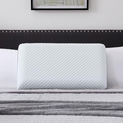 Weekender Cooling Gel Memory Foam Pillow for Sleeping – Standard Size, Ventilated Cooling Pillow for Side & Back Sleepers, Neck & Shoulder Support, Medium Firm, Washable Cover - size: Standard, style: 1 Pack