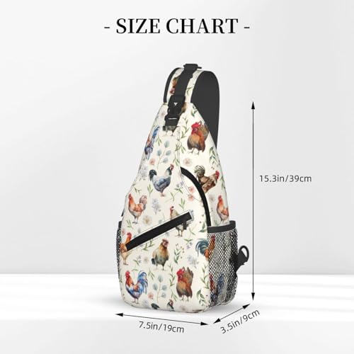 Butterflies Sling Bag Crossbody Sling Backpack for Women Men Travel Hiking Daypack Chest Shoulder Bag - color: Sling613