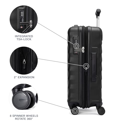 Travelpro Maxlite Air V2 Hardside Expandable Carry-On, Black, 20-Inch - color: Black, size: Carry On 20 Inch