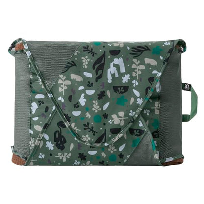 Eagle Creek Pack-It Original Garment Folder - Travel Garment Bag with Wrinkle-Free Folding Board and Compression Wings to Maximize Luggage Space, Roots and Shoots: Duck Green - X-Large