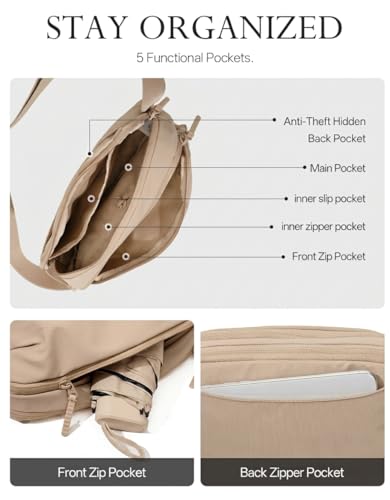 Small Crossbody Bag for Women Men, Fanny Pack Sling Bag Dark Green - color: Dark Green