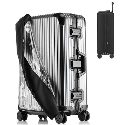 Veki Clear Luggage Covers for Suitcase TSA Approved, PVC Suitcase Cover, 24 - size: 24