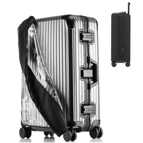 Veki Clear Luggage Covers for Suitcase TSA Approved, PVC Suitcase Cover, 24 - size: 24