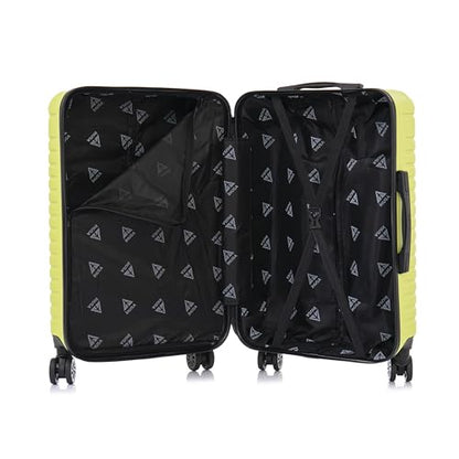 InUSA DEEP Luggage with GEL Handle | Spacious Traveling Suitcases, Travel Suitcase with Dual Spinner Wheels and Studs | 20 Inch Carry On Hardside Luggage | Green - color: Green, size: 20 Inch