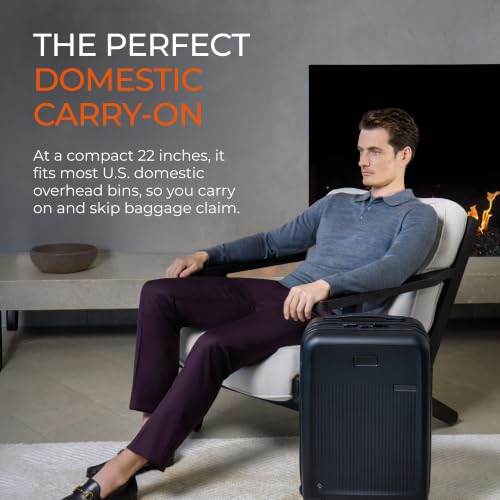 Briggs & Riley Sympatico Essential 22 Inch Hardside Carry-On Spinner, Olive - color: Olive, size: 22" Essential Carry-On