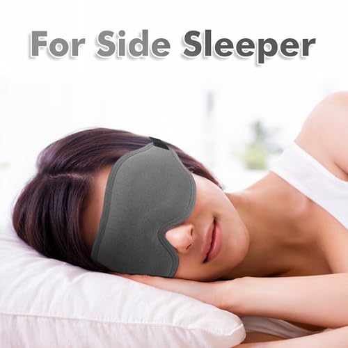 Sleep Mask for Men and Women, Lash Extensions 3D Eye Mask, Gray - color: Gray