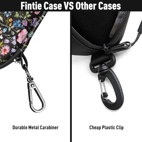 FINTIE Sunglasses Case, Hard EVA Shell Shockproof Sport Glasses Case - color: Z-black Floral