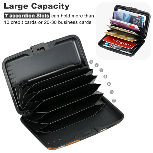 ELFISH RFID Aluminum Wallet Credit Card Protector Case Holder for Men Women - color: Chamomile
