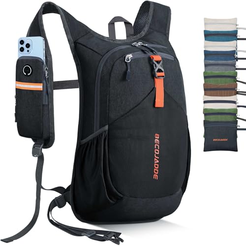 20L Small Hiking Backpack for Men Women Foldable Packable Back Pack Ultralight Hiking Daypack for Travel Camping Outdoor, Black - color: Black, size: 20L