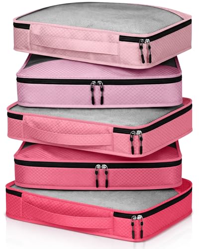 Packing Cubes for Suitcase Large Organizer Bags,L,Pink - color: Pink, size: Large