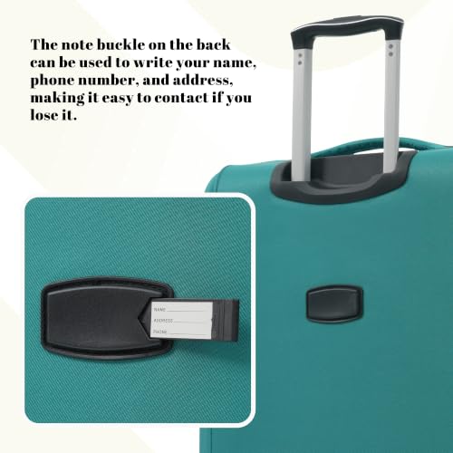 Merax 4-Piece Luggage Set 18/22/26/30,Softside Spinner Suitcase,Blue Green - color: Blue Green(18/22/26/30)
